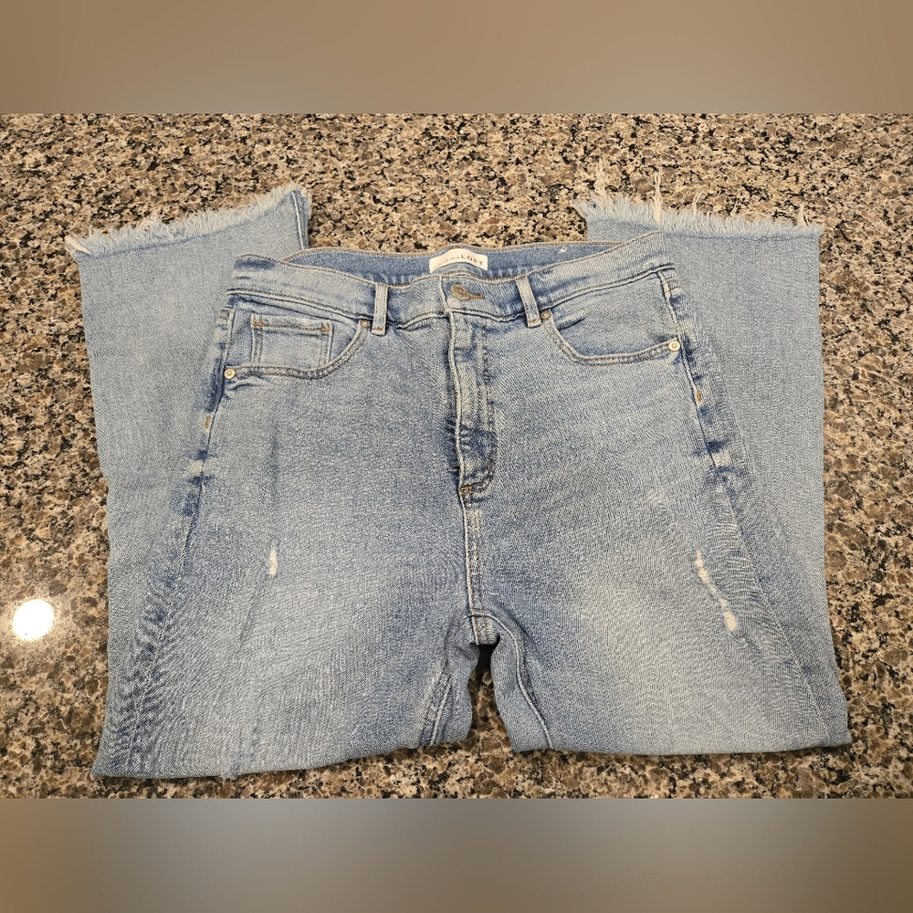 Size 12 LOFT High Waist Flare Crop
